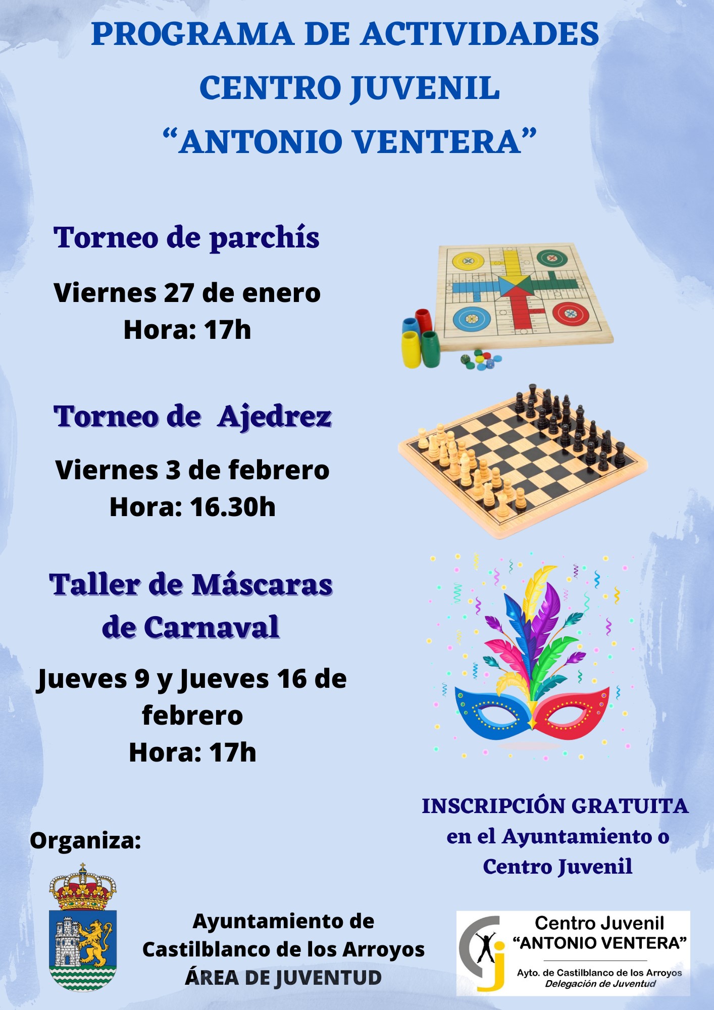 PROGRAMA DE ACTIVIDADES CENTRO JUVENIL ¿ANTONIO VENTERA¿