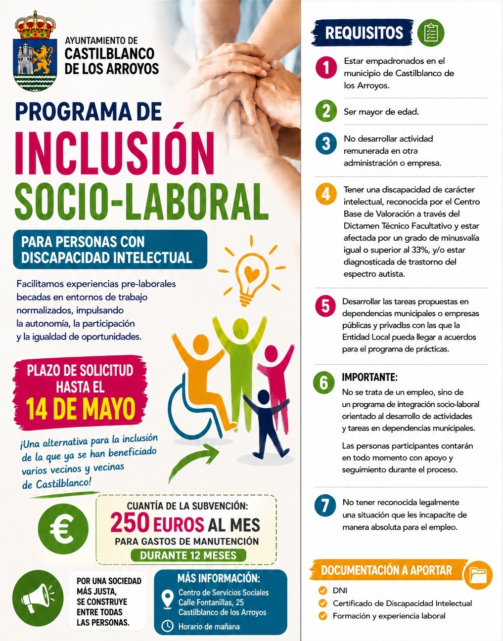 CARTEL BECAS INCLUSIÓN SOCIAL