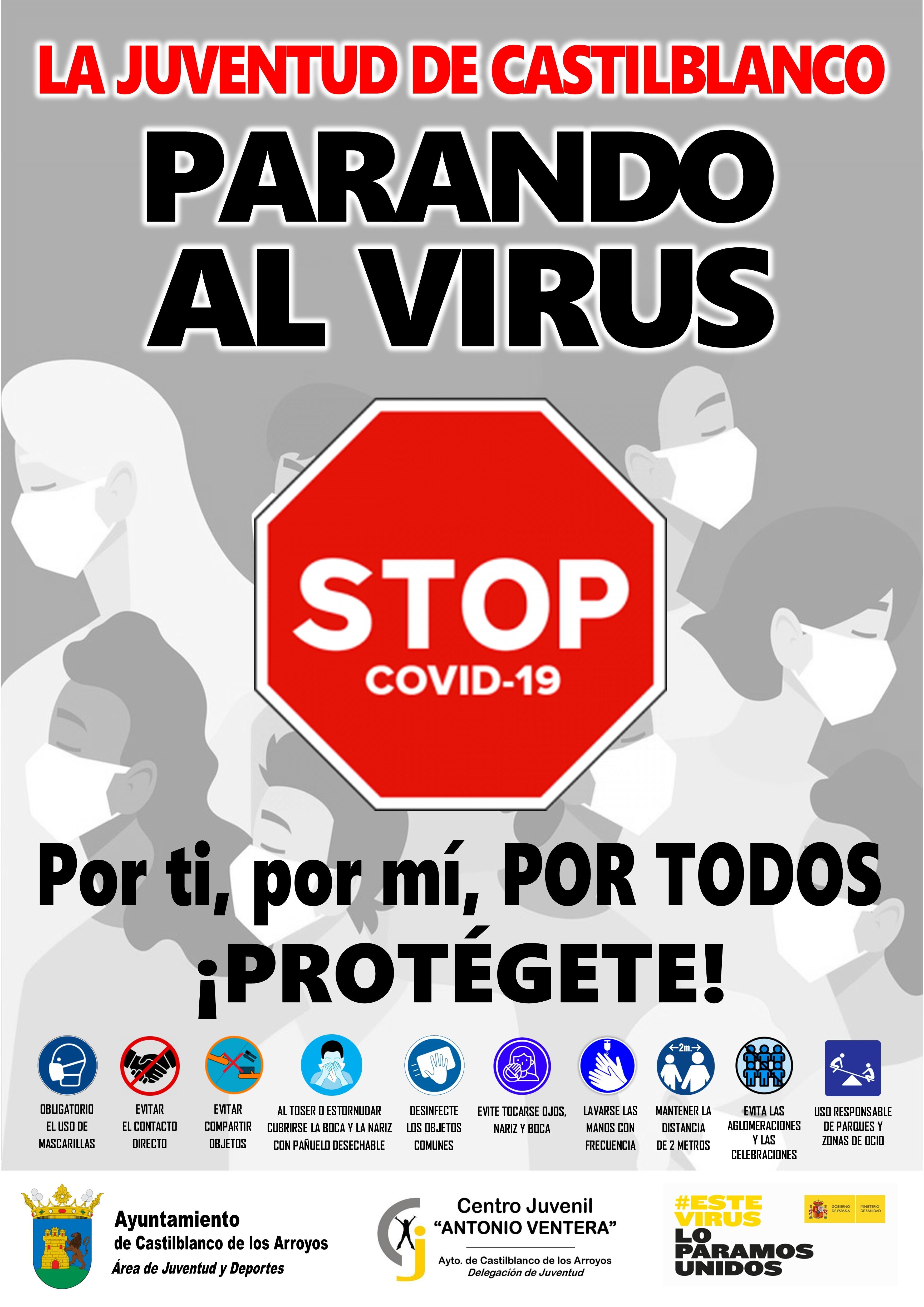 CARTEL JUVENTUD COVID -19