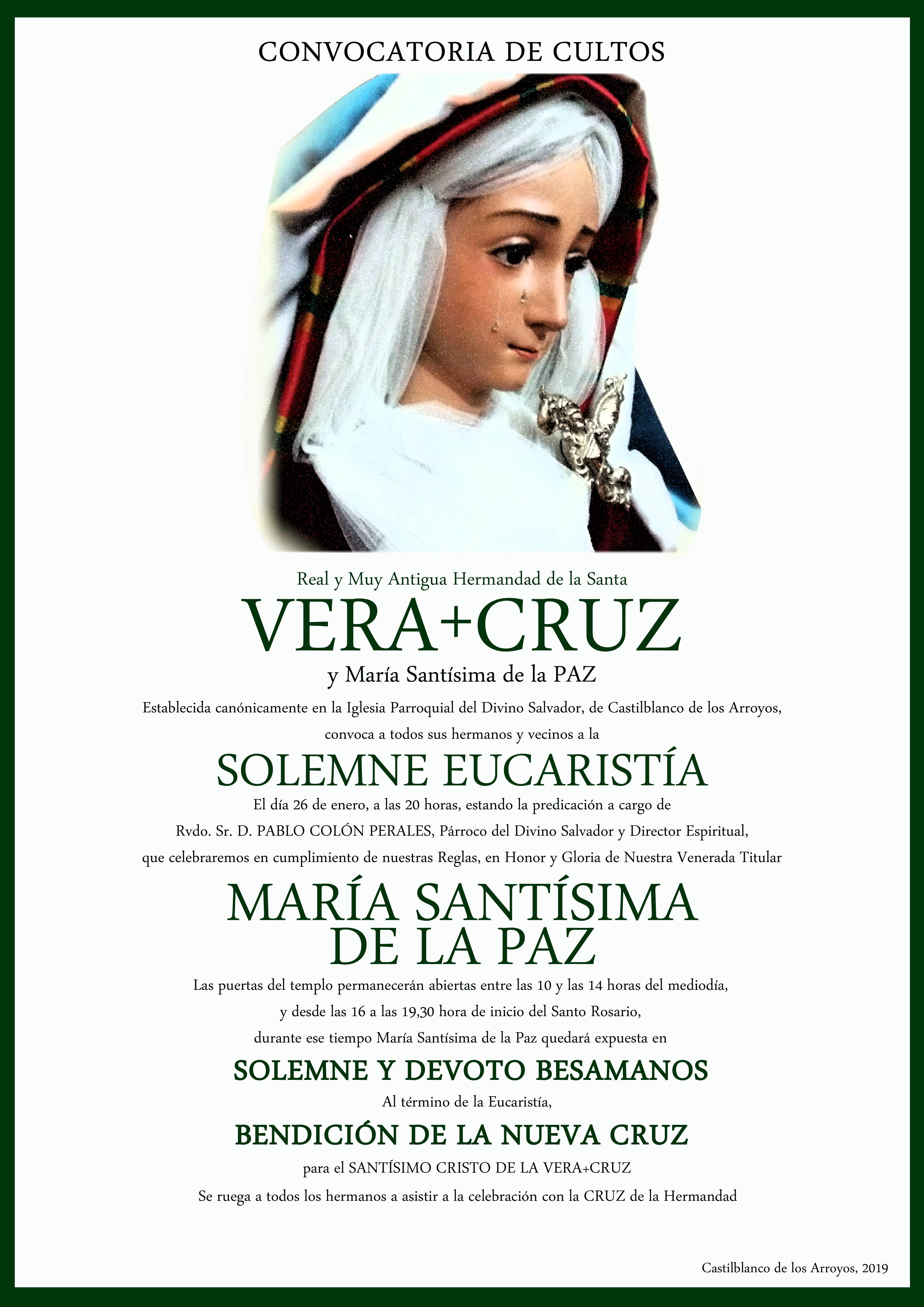 CARTEL MISA PAZ 2019 MARCO