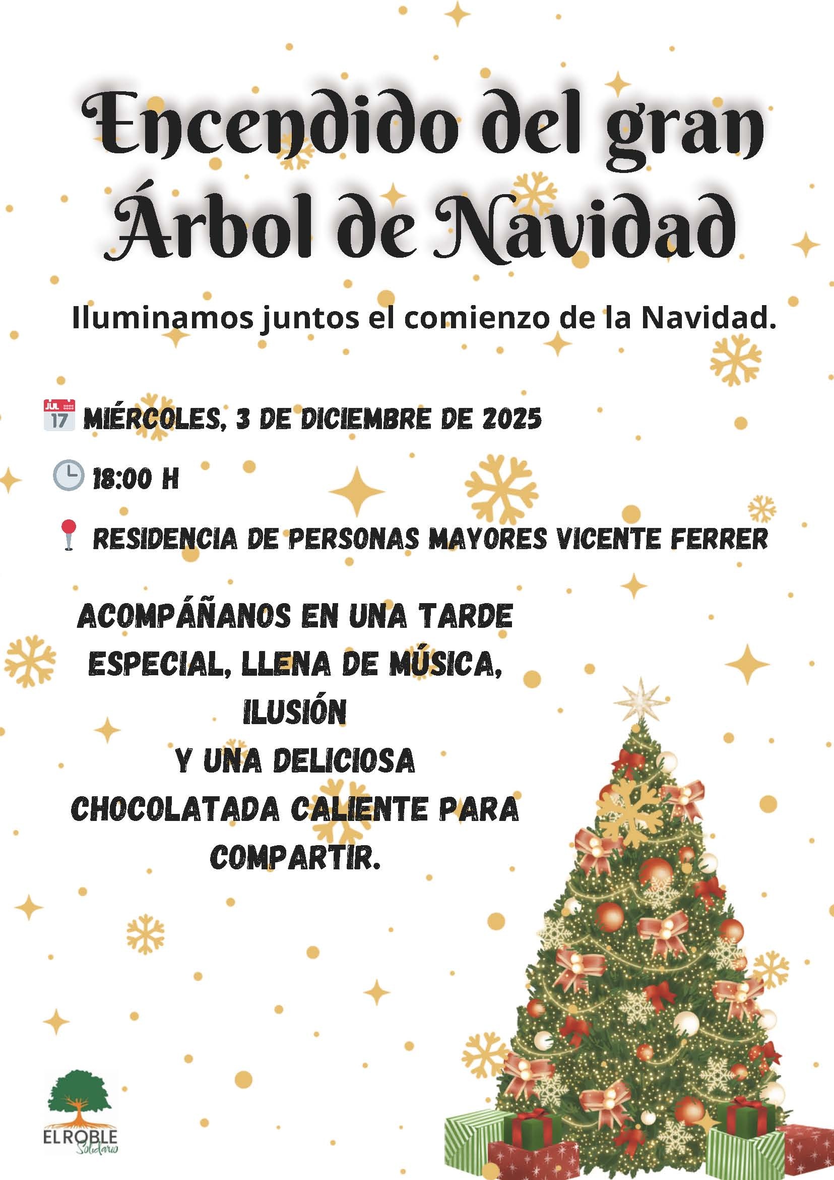 CARTEL NAVIDAD EL ROBLE 2025