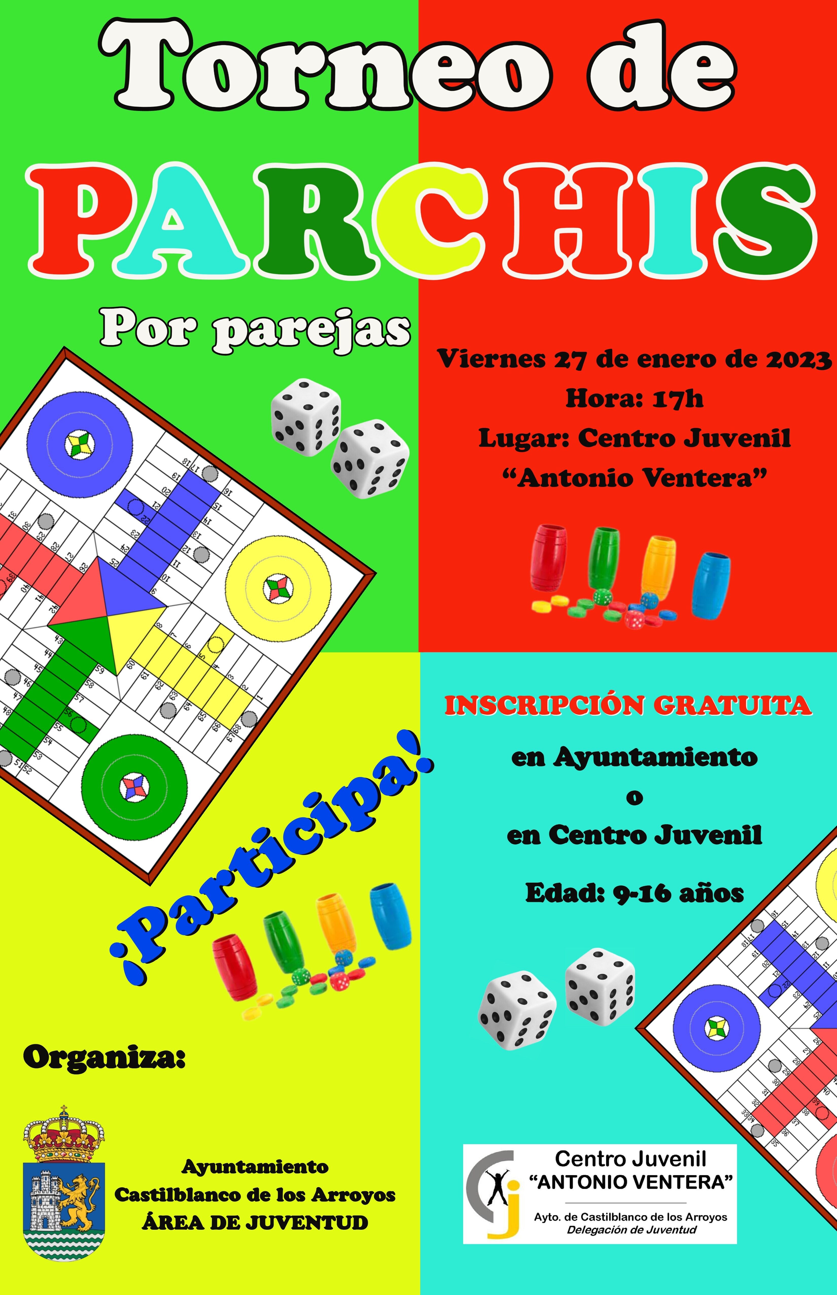 Cartel Torneo Parchís 2023