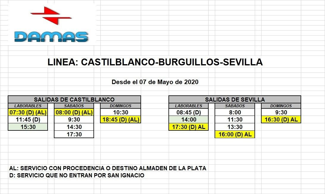 Horario 07.05.20