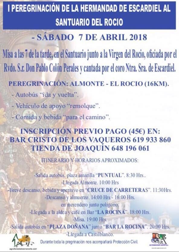 Peregrinacion Rocío Hermandad Escardiel