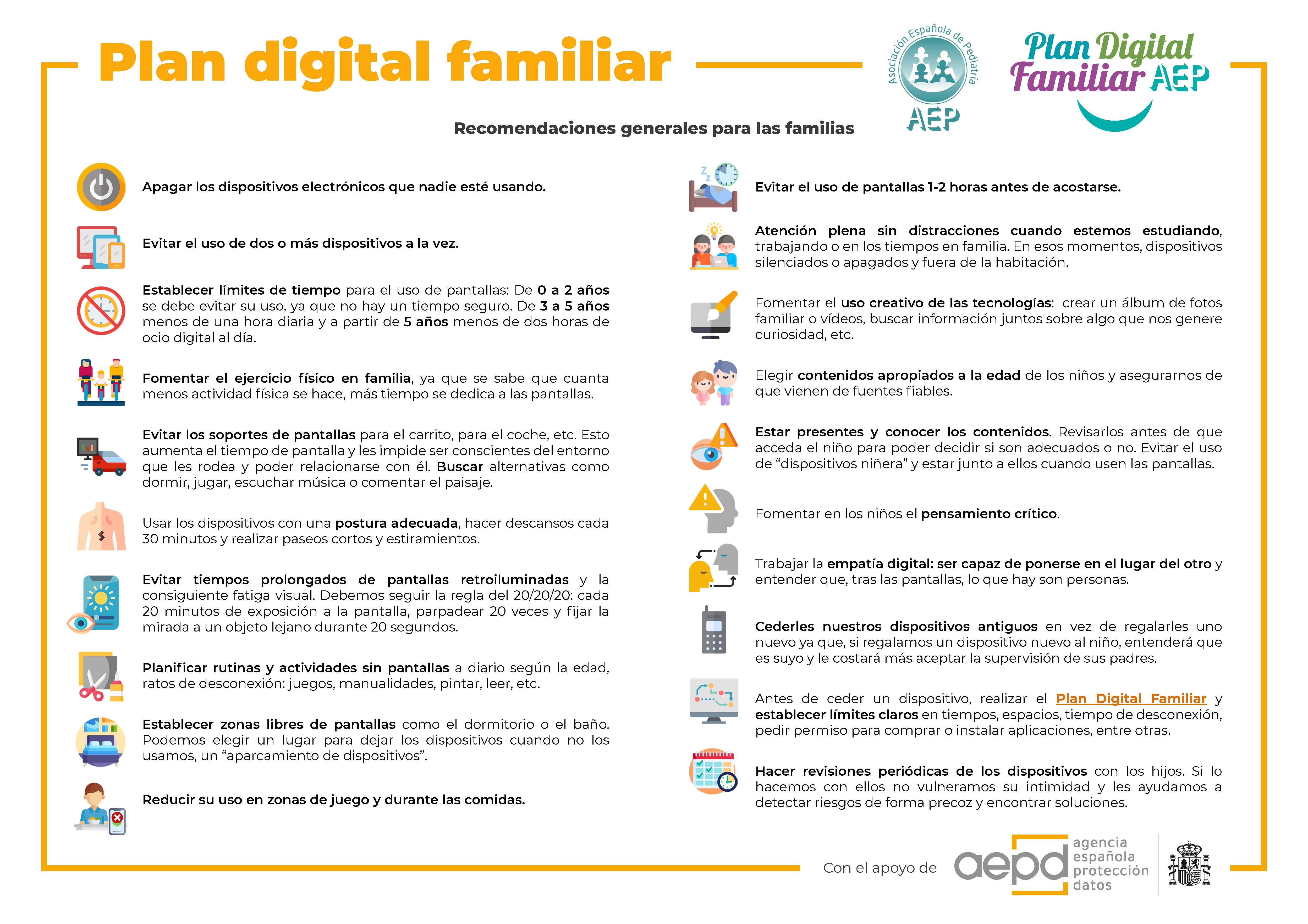 RECOMENDACIONES FAMILIARES SALUD DIGITAL