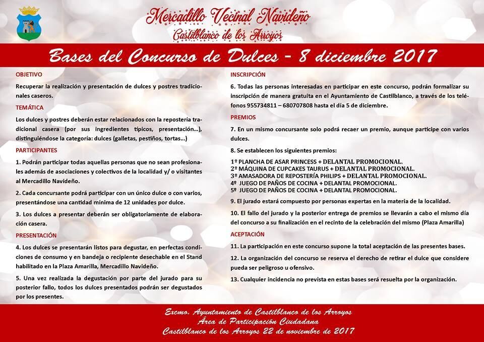 bases concurso dulces navidad