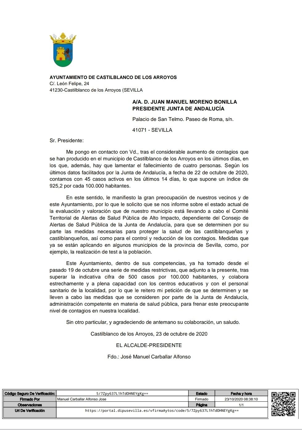 carta pte junta de andalucia