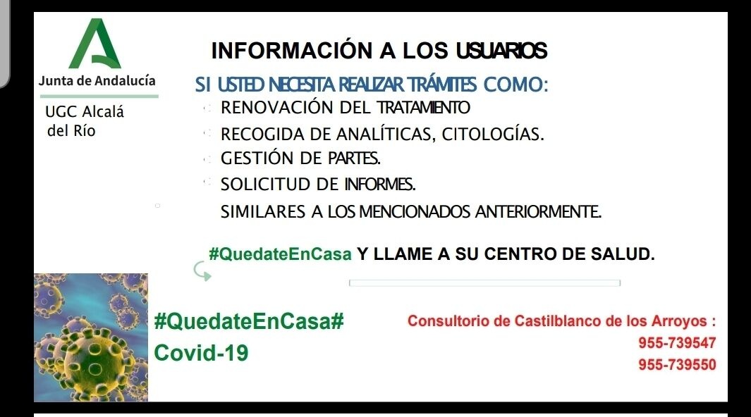 cartel centro salud