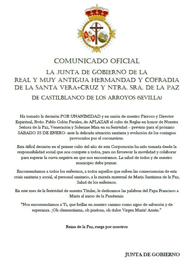 comunicado  vera cruz