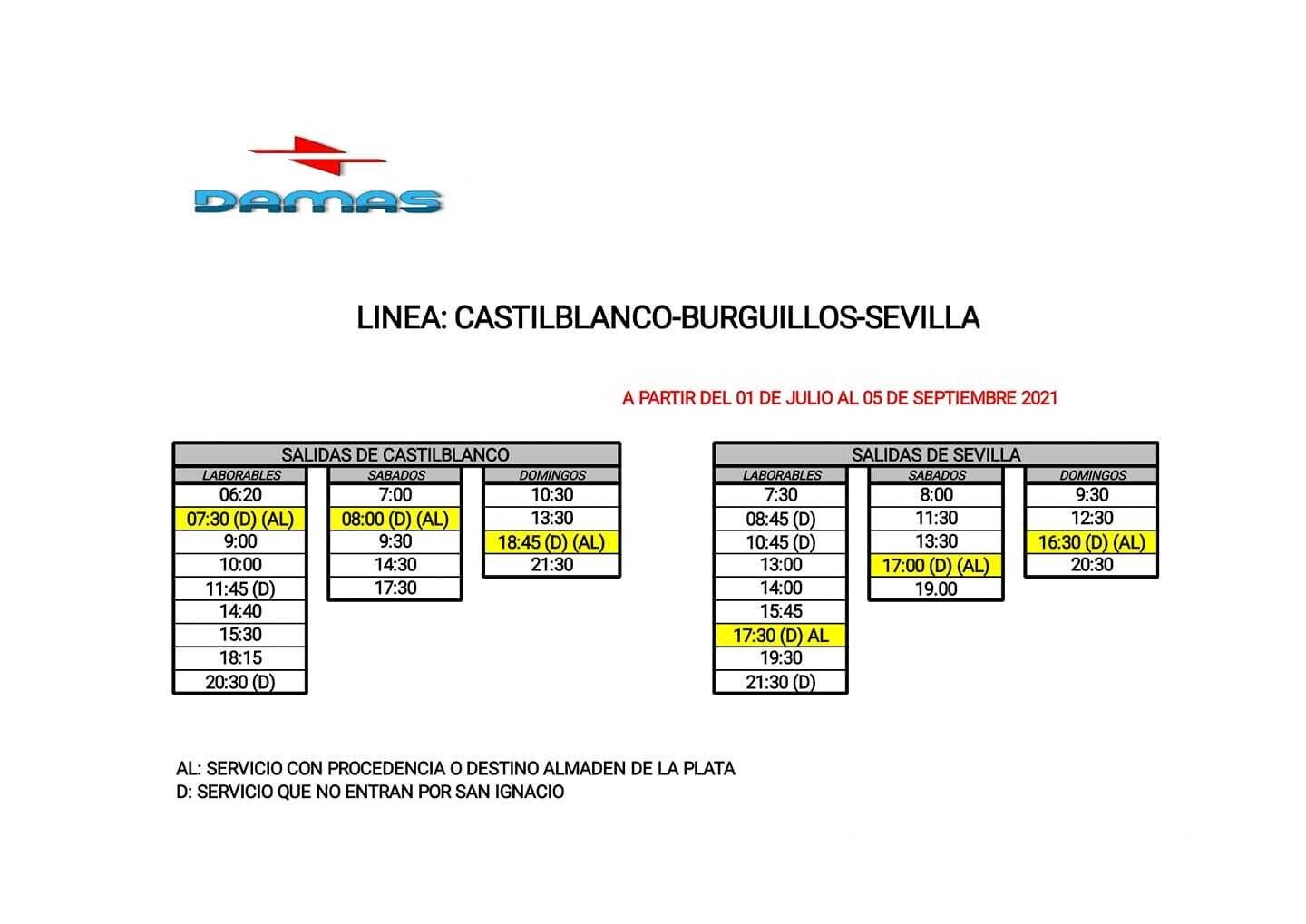 horario de autobuses verano 2021